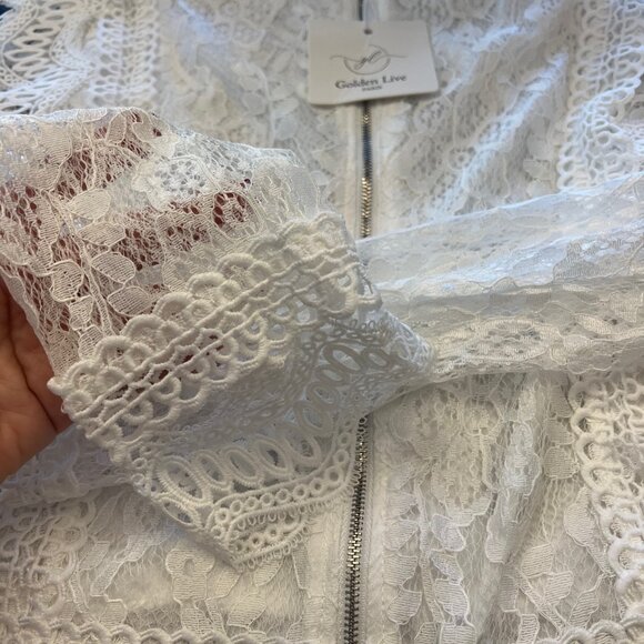 NWT Victorian All Lace Blouse Top Size Small - Picture 9 of 13